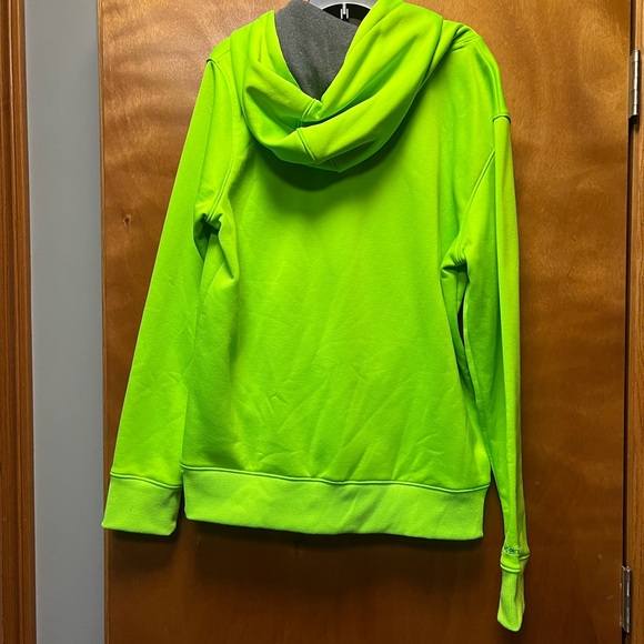 Neon Green Under Armour hoodie - Picture 4 of 5